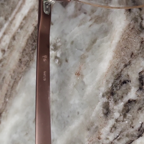 Antique Diamond cut aluminum frame cat eye glasses - Picture 11 of 15